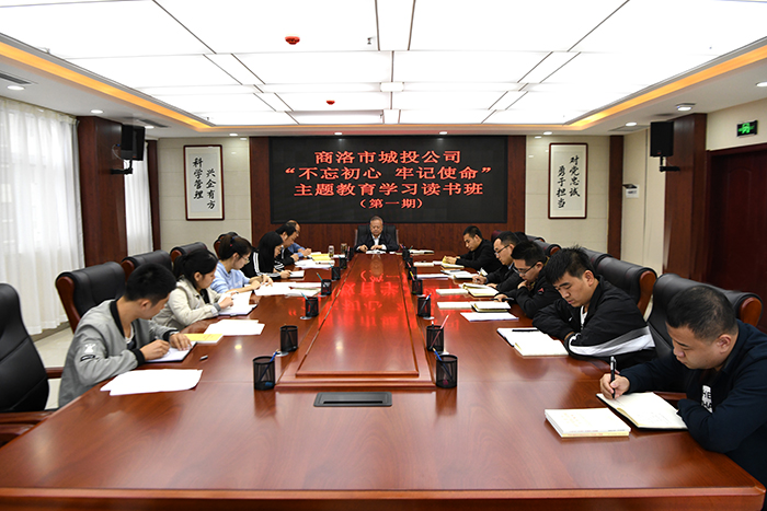 市城投公司开展第一期“不忘初心    牢记使命” 主题教育学习读书班